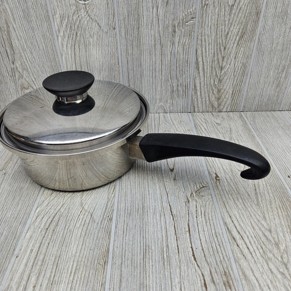 Seal-O-Matic Thermium Multi-Plex‎ Stainless Steel Saucepan with Lid Made in USA